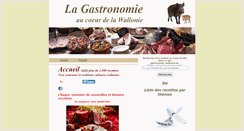 Desktop Screenshot of gastronomie-wallonne.be
