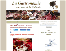 Tablet Screenshot of gastronomie-wallonne.be